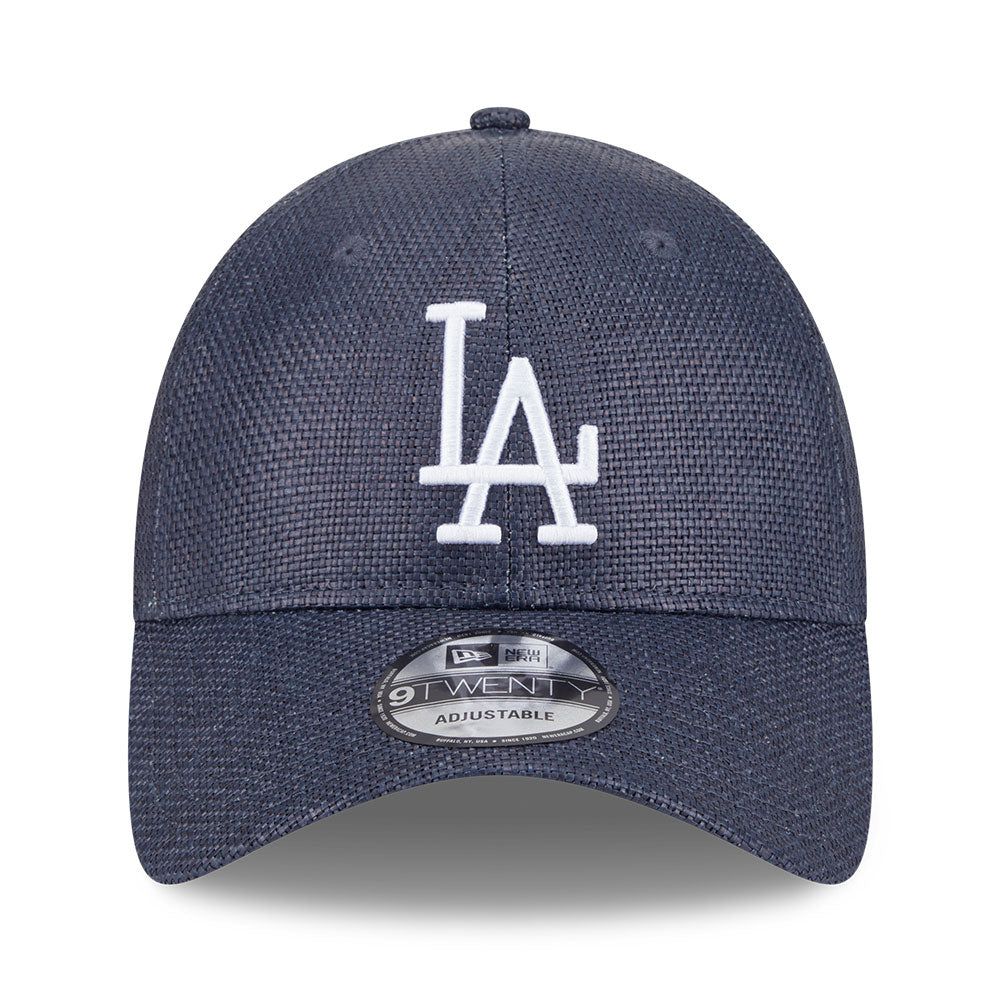 New Era Los Angeles Dodgers Raffia Navy 9TWENTY Adjustable Cap