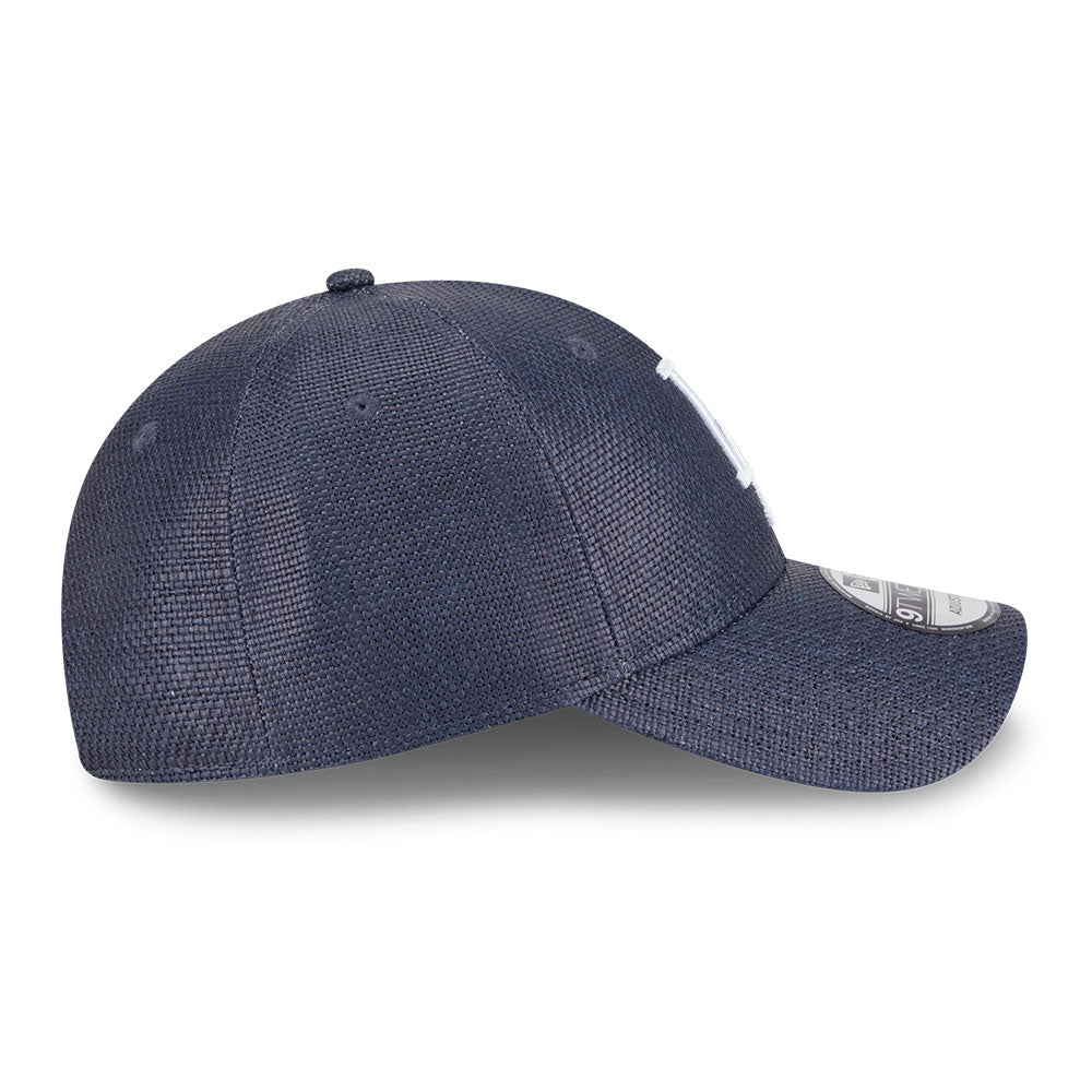 New Era Los Angeles Dodgers Raffia Navy 9TWENTY Adjustable Cap