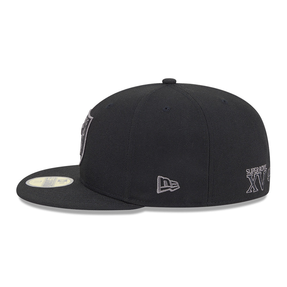 New Era Las Vegas Raiders Raiders Wear Black 59FIFTY FItted Cap