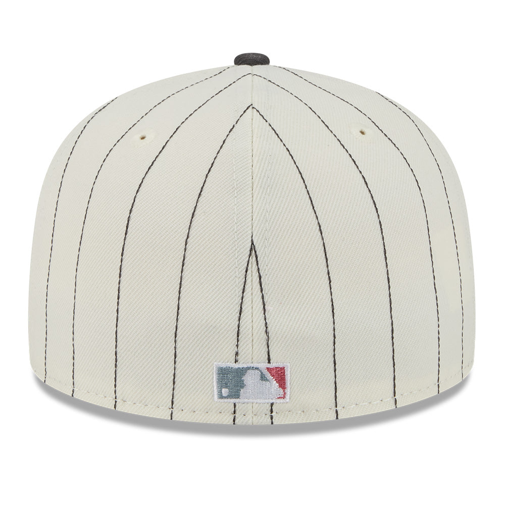 New York Yankees 5950 Pack Stripes Chrome White 59FIFTY Fitted Cap