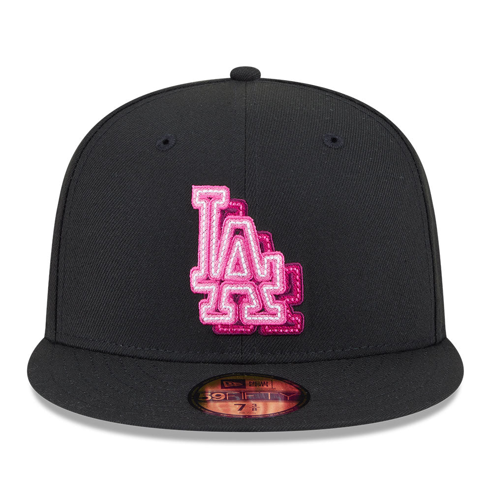 New Era Los Angeles Dodgers 5950 Pack Neon Glow Black 59FIFTY Fitted Cap