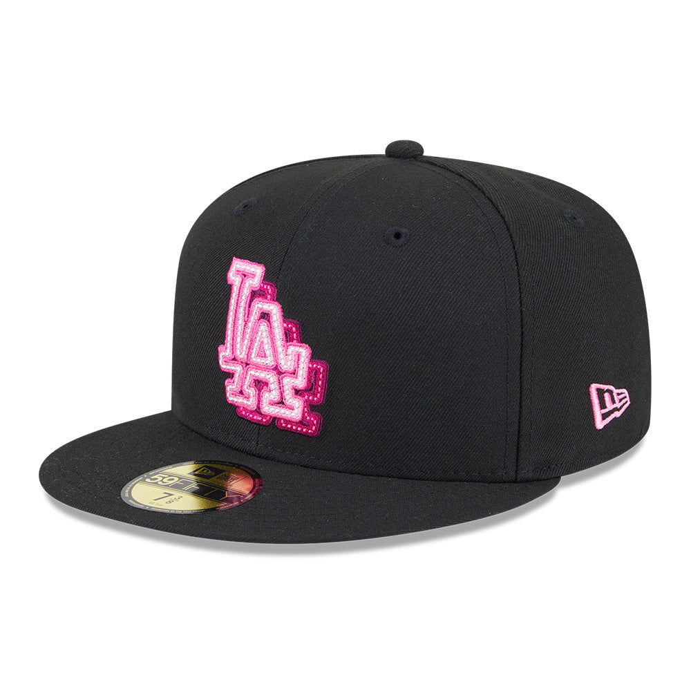 New Era Los Angeles Dodgers 5950 Pack Neon Glow Black 59FIFTY Fitted Cap