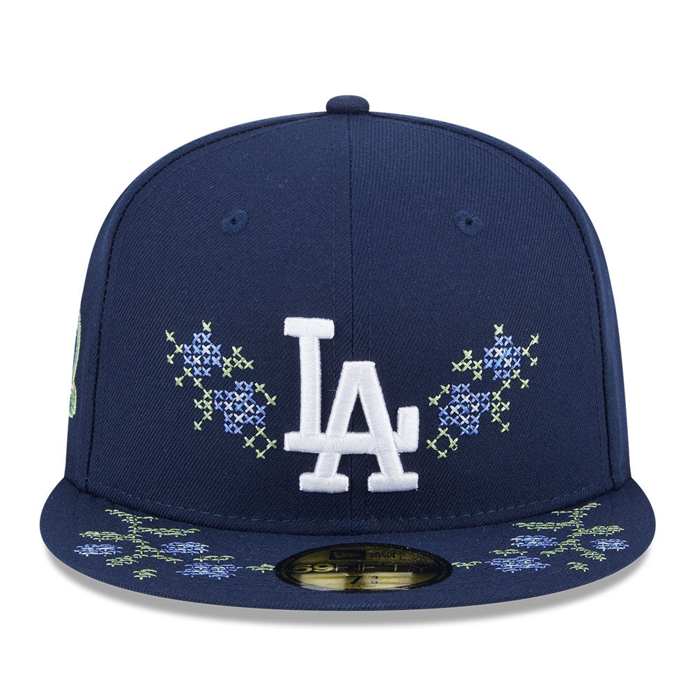 New Era Los Angeles Dodgers 5950 Pack Garden Oceanside Blue 59FIFTY Fitted Cap