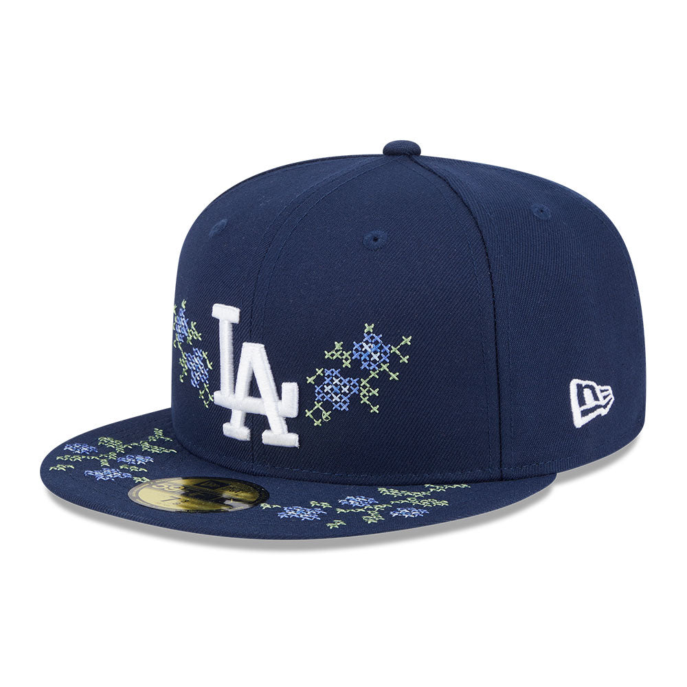 New Era Los Angeles Dodgers 5950 Pack Garden Oceanside Blue 59FIFTY Fitted Cap