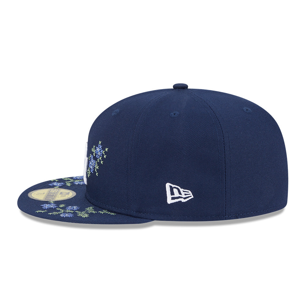 New Era Los Angeles Dodgers 5950 Pack Garden Oceanside Blue 59FIFTY Fitted Cap