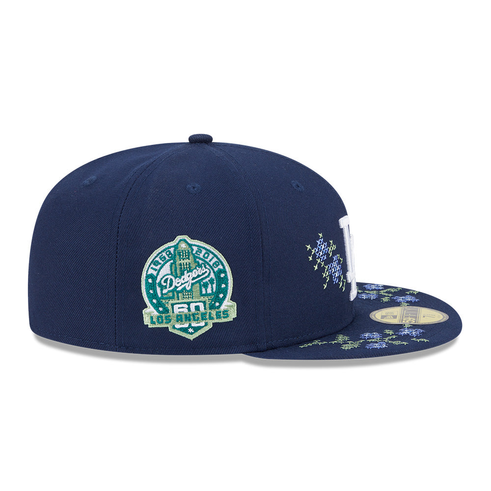 New Era Los Angeles Dodgers 5950 Pack Garden Oceanside Blue 59FIFTY Fitted Cap