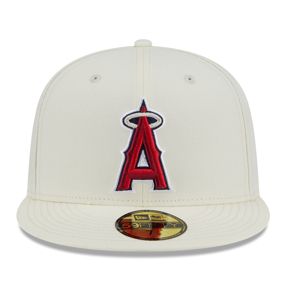 New Era Los Angeles Angels 5950 Pack City Series Chrome White 59FIFTY Fitted Cap