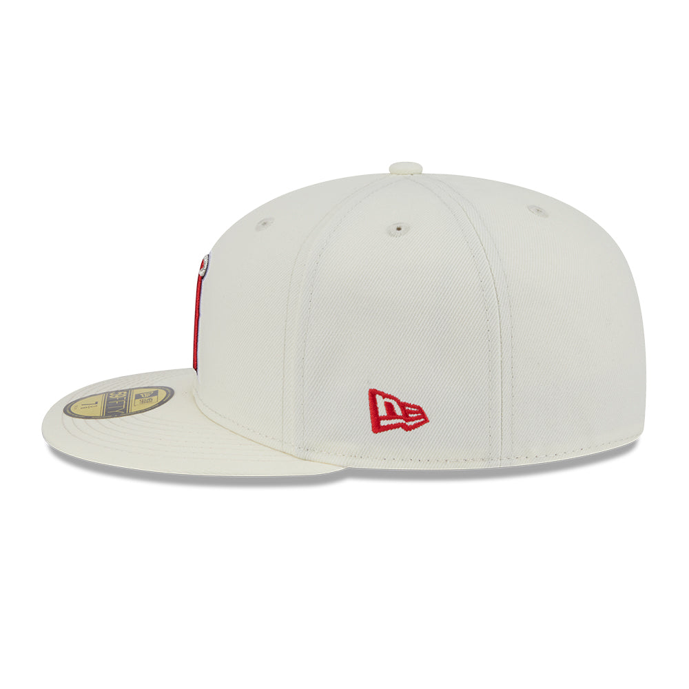 New Era Los Angeles Angels 5950 Pack City Series Chrome White 59FIFTY Fitted Cap