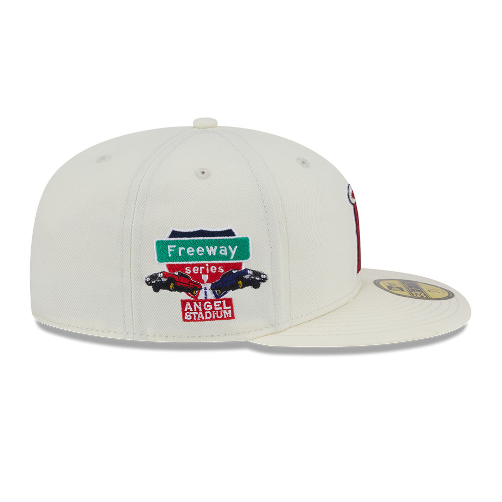 New Era Los Angeles Angels 5950 Pack City Series Chrome White 59FIFTY Fitted Cap