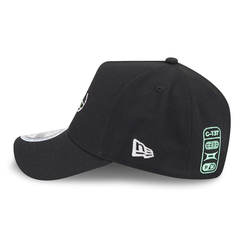 New Era x Rick and Morty Black 9FORTY A-Frame Adjustable Cap