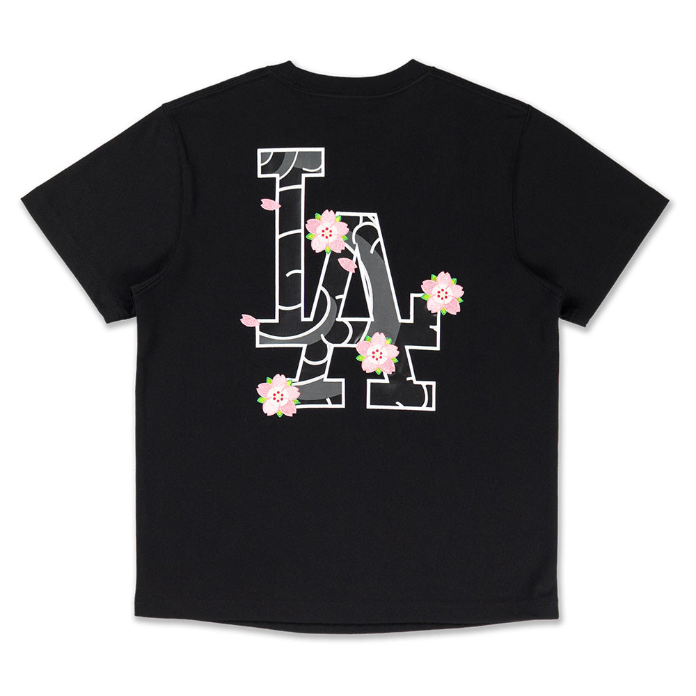 New Era Los Angeles Dodgers Sakura Pack SS26 Black Women COOLERA Short Sleeve T-Shirt