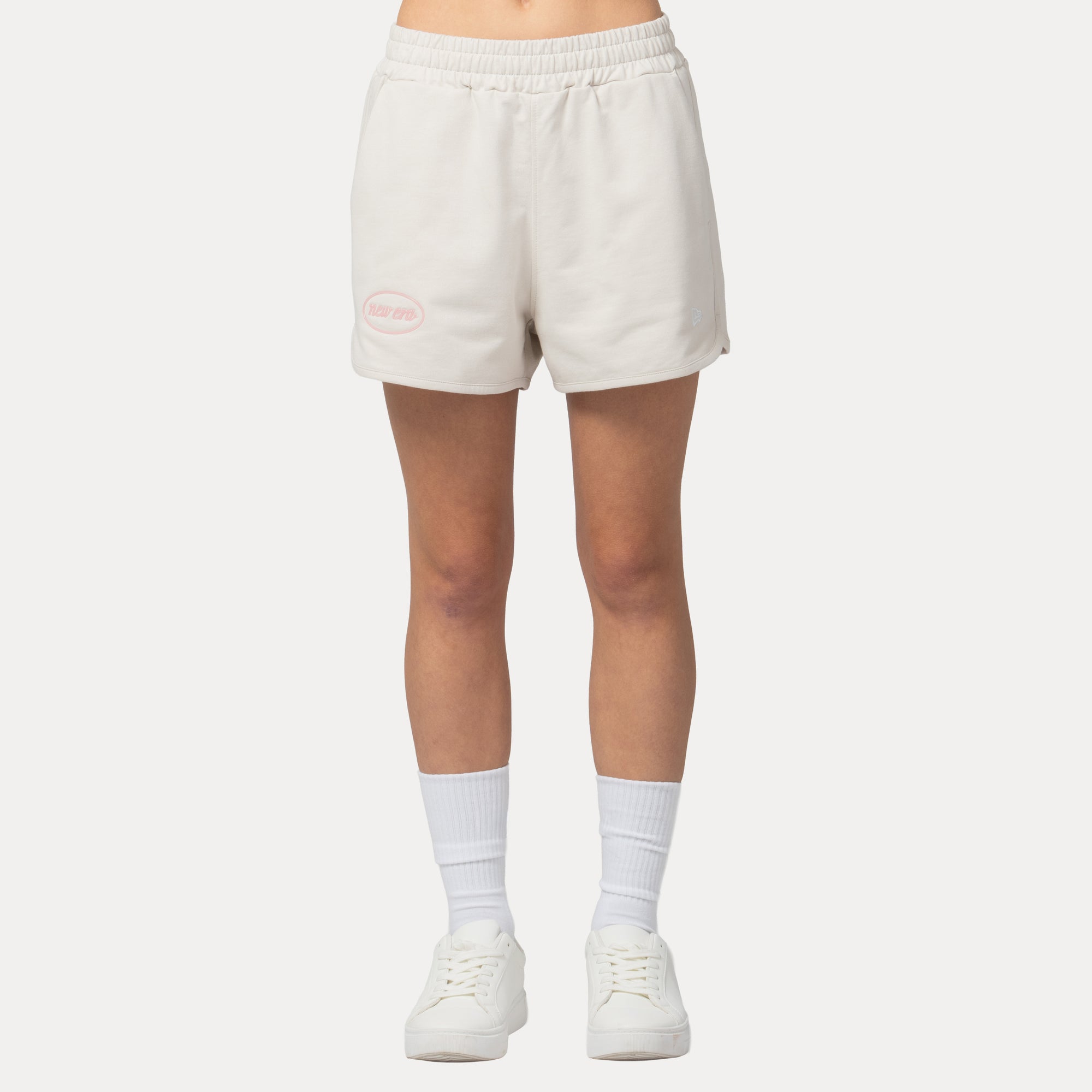 New Era Script Jelly Pack SS26 Vintage Stone Women Knit Shorts