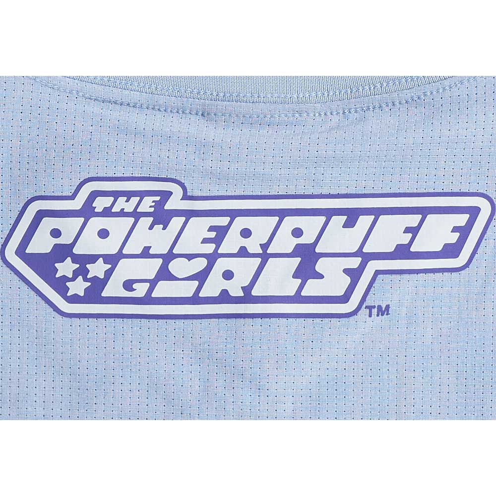 New Era x The Power Puff Girls Bubbles Blue Women Crop Americal Football Jersey