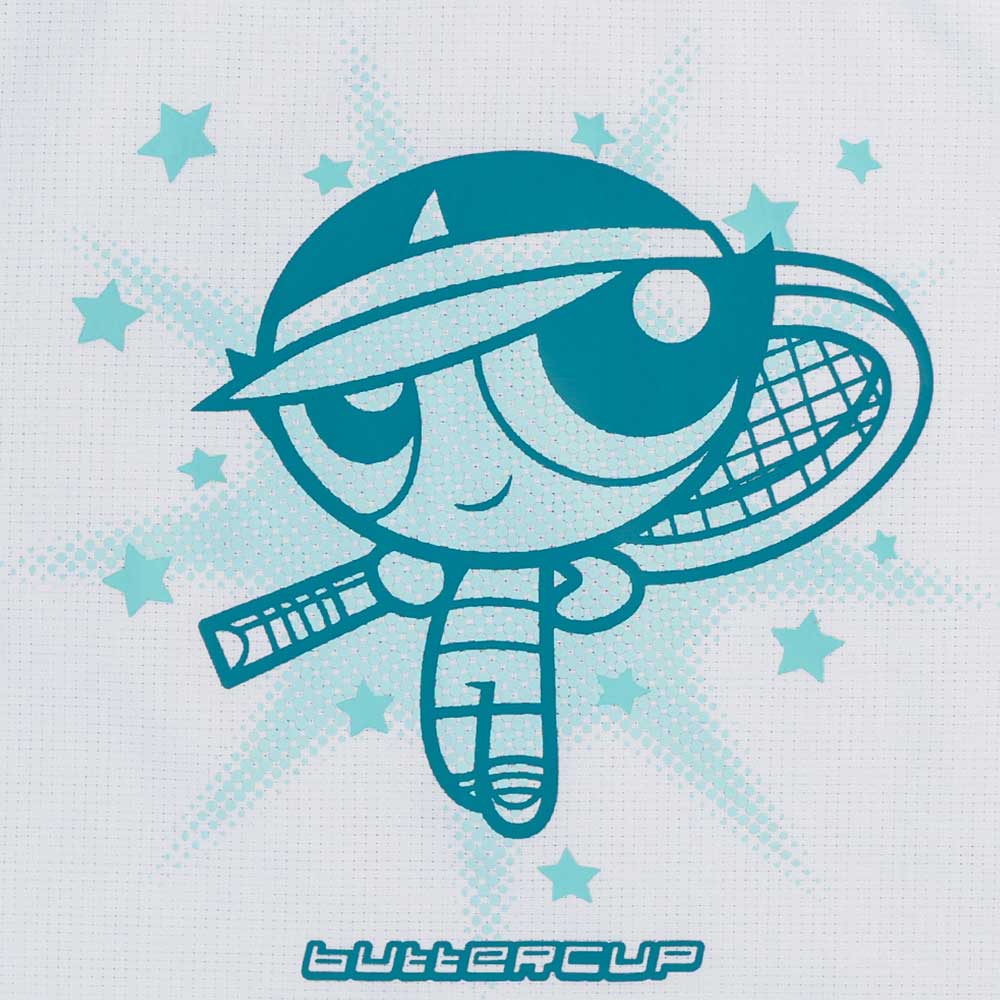 New Era x The Power Puff Girls Buttercup White Green Women Crop Americal Football Jersey