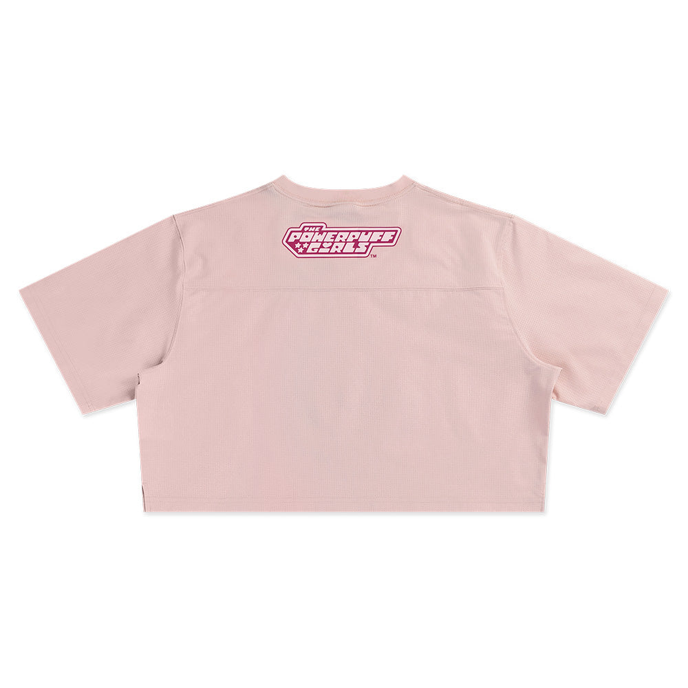 New Era x The Power Puff Girls Blossom Pink Women Crop Americal Football Jersey