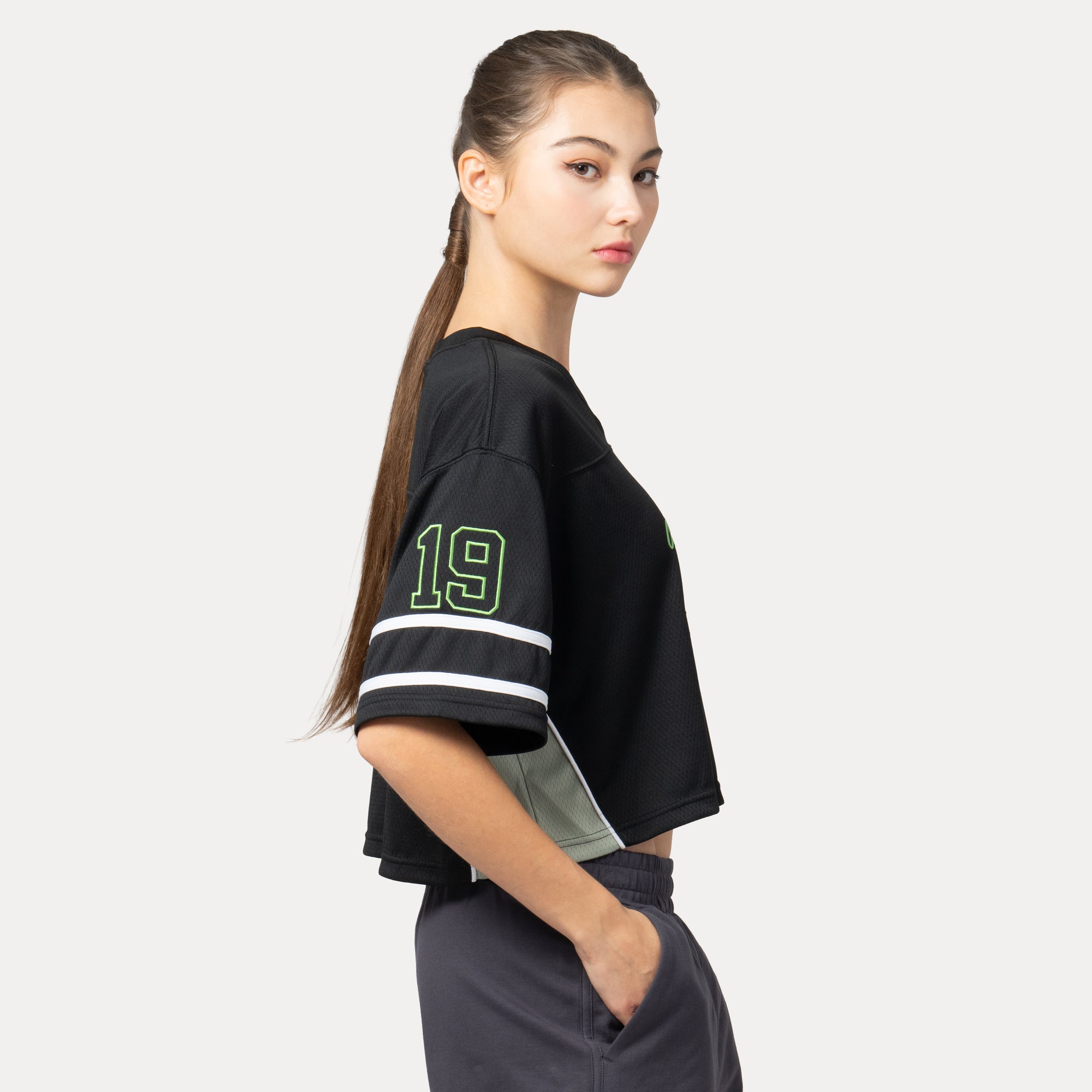 Script Jelly Pack SS26 Black Women American Football Jersey