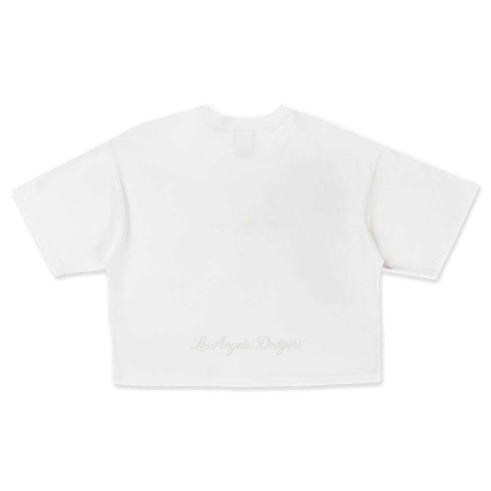 New Era Los Angeles Dodgers Jelly Pack White Women Short Sleeve Boxy T-Shirt