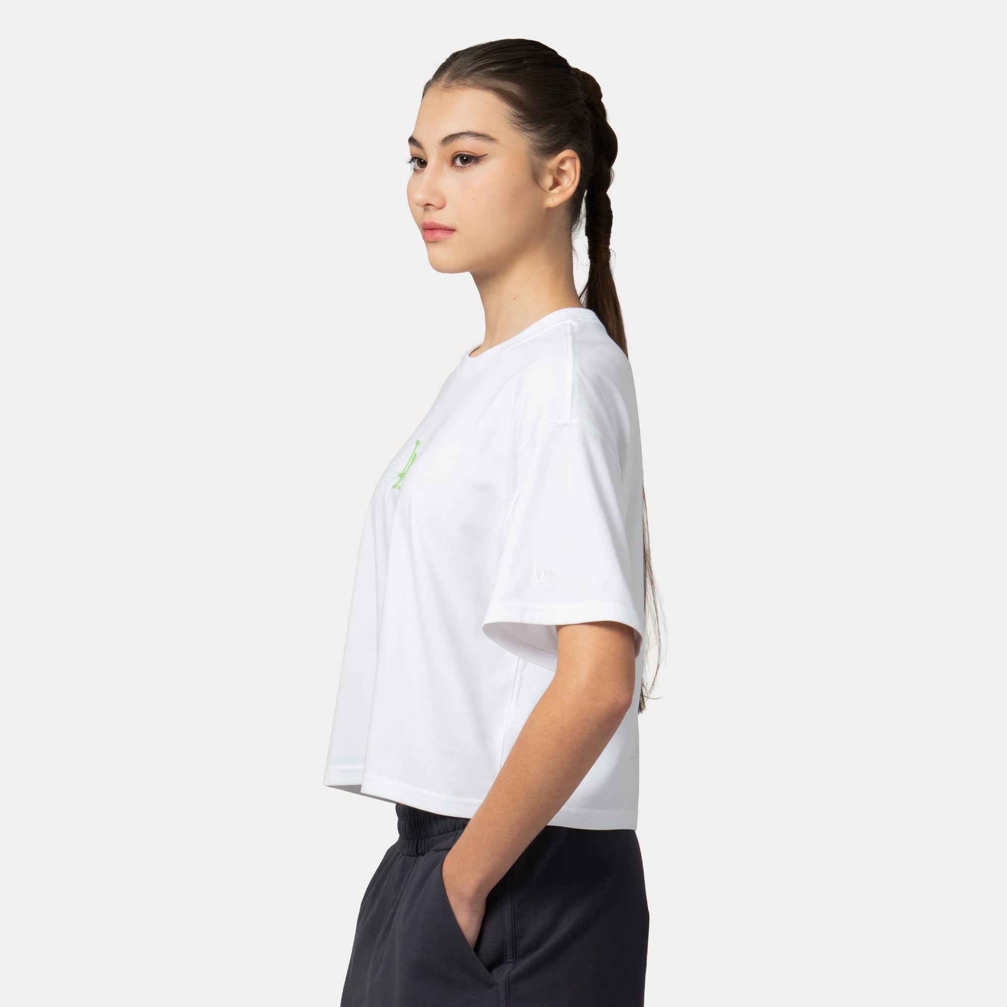 New Era Los Angeles Dodgers Jelly Pack SS26 White Women Short Sleeve Boxy T-Shirt