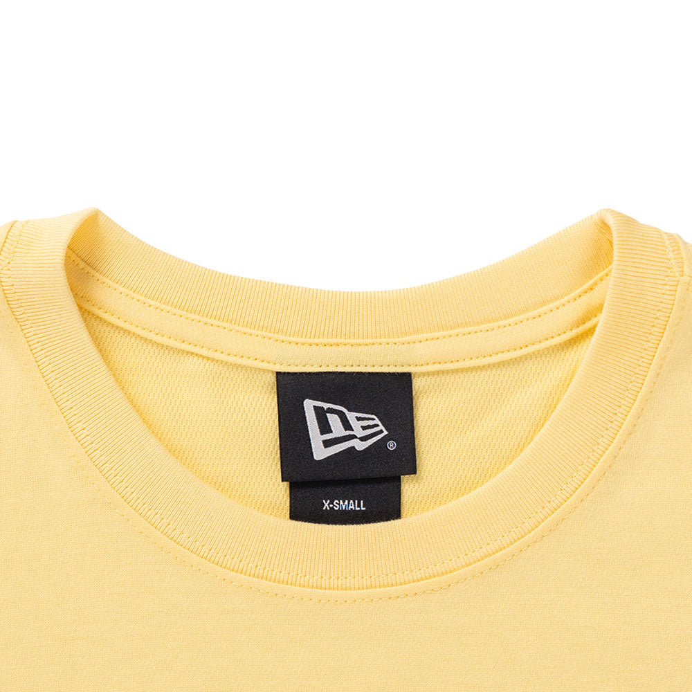 New Era Los Angeles Dodgers Color Era SS26 Baby Yellow Women Boxy Short Sleeve T-Shirt