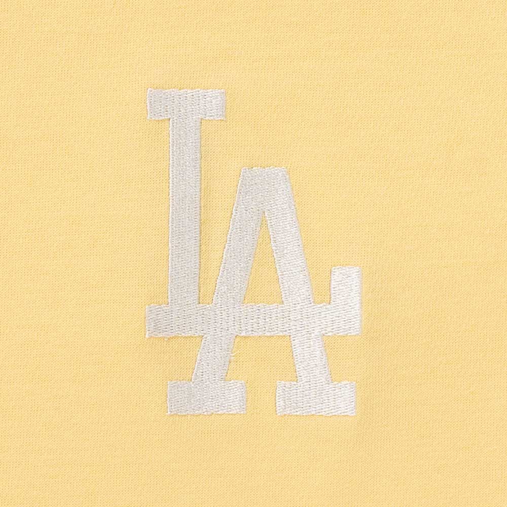 New Era Los Angeles Dodgers Color Era SS26 Baby Yellow Women Boxy Short Sleeve T-Shirt