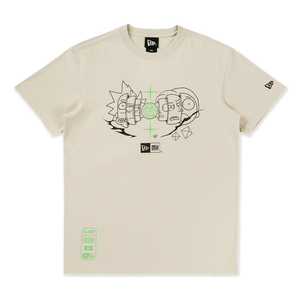 New Era x Rick & Morty Vintage Stone COOLERA Short Sleeve T-Shirt