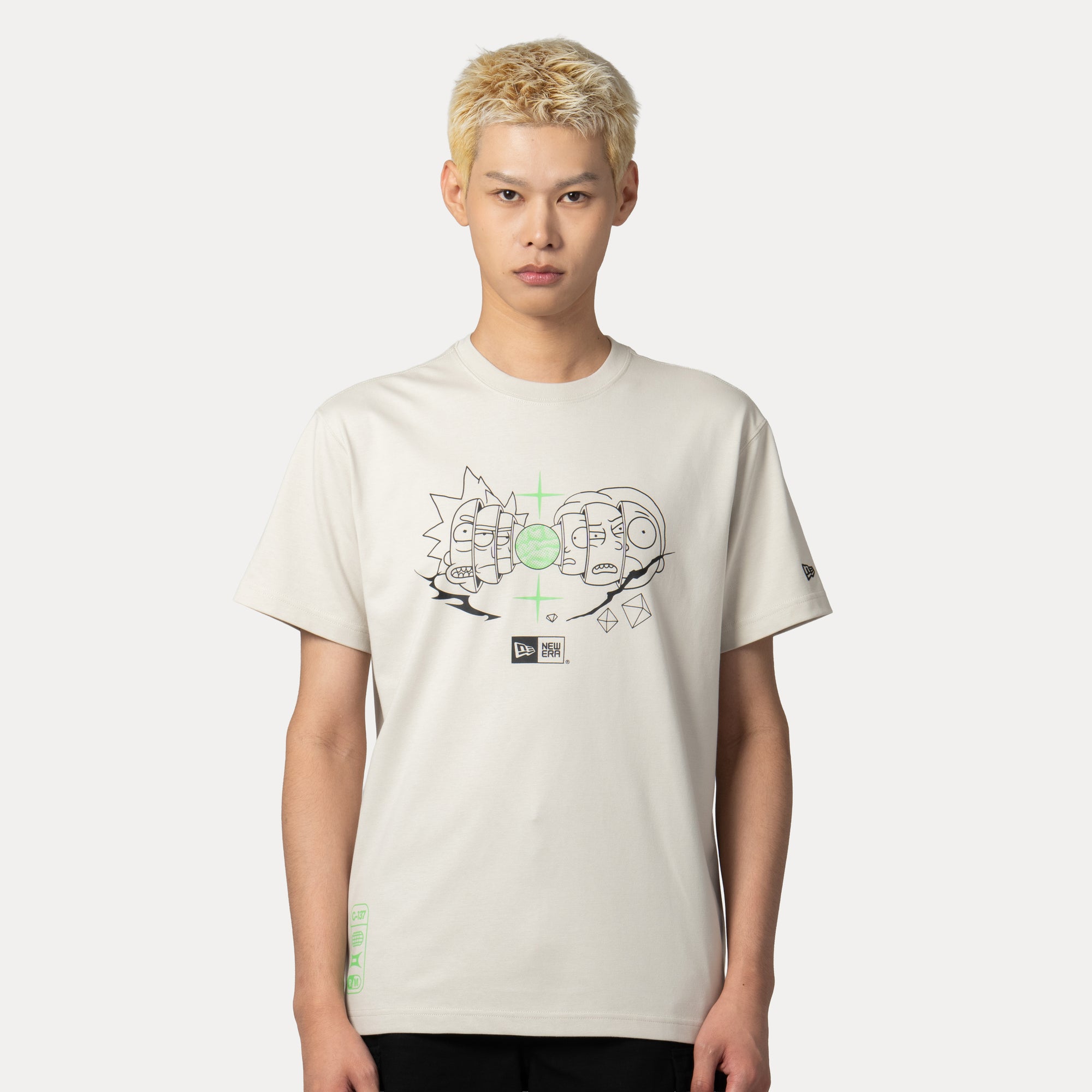 New Era x Rick & Morty Vintage Stone COOLERA Short Sleeve T-Shirt