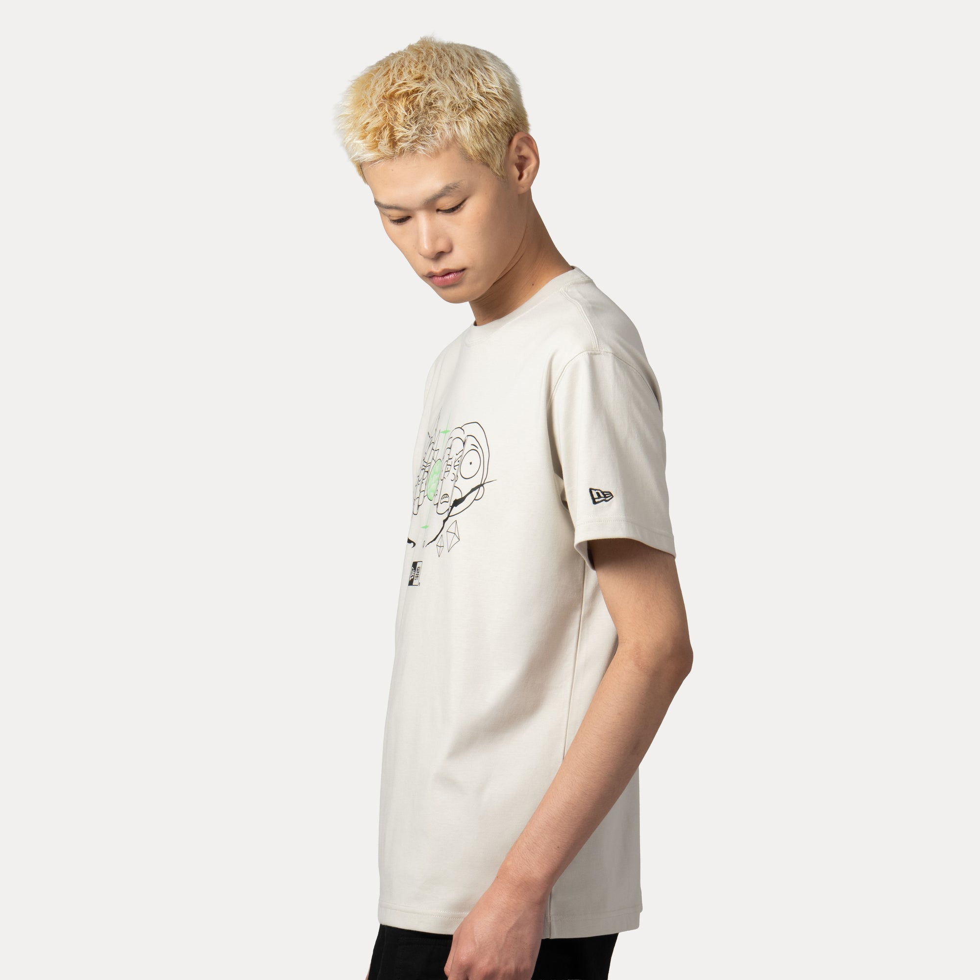 New Era x Rick & Morty Vintage Stone COOLERA Short Sleeve T-Shirt