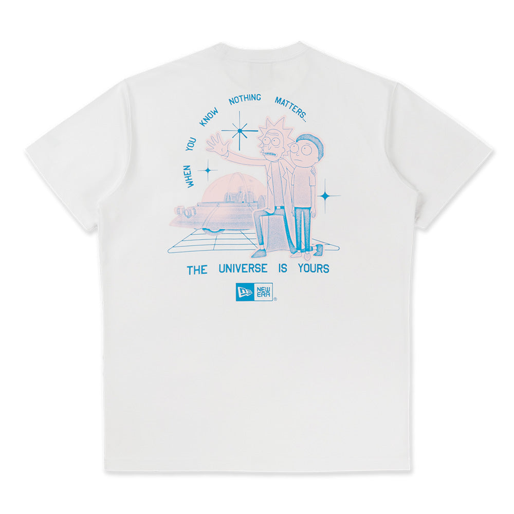 New Era x Rick & Morty White COOLERA Short Sleeve T-Shirt