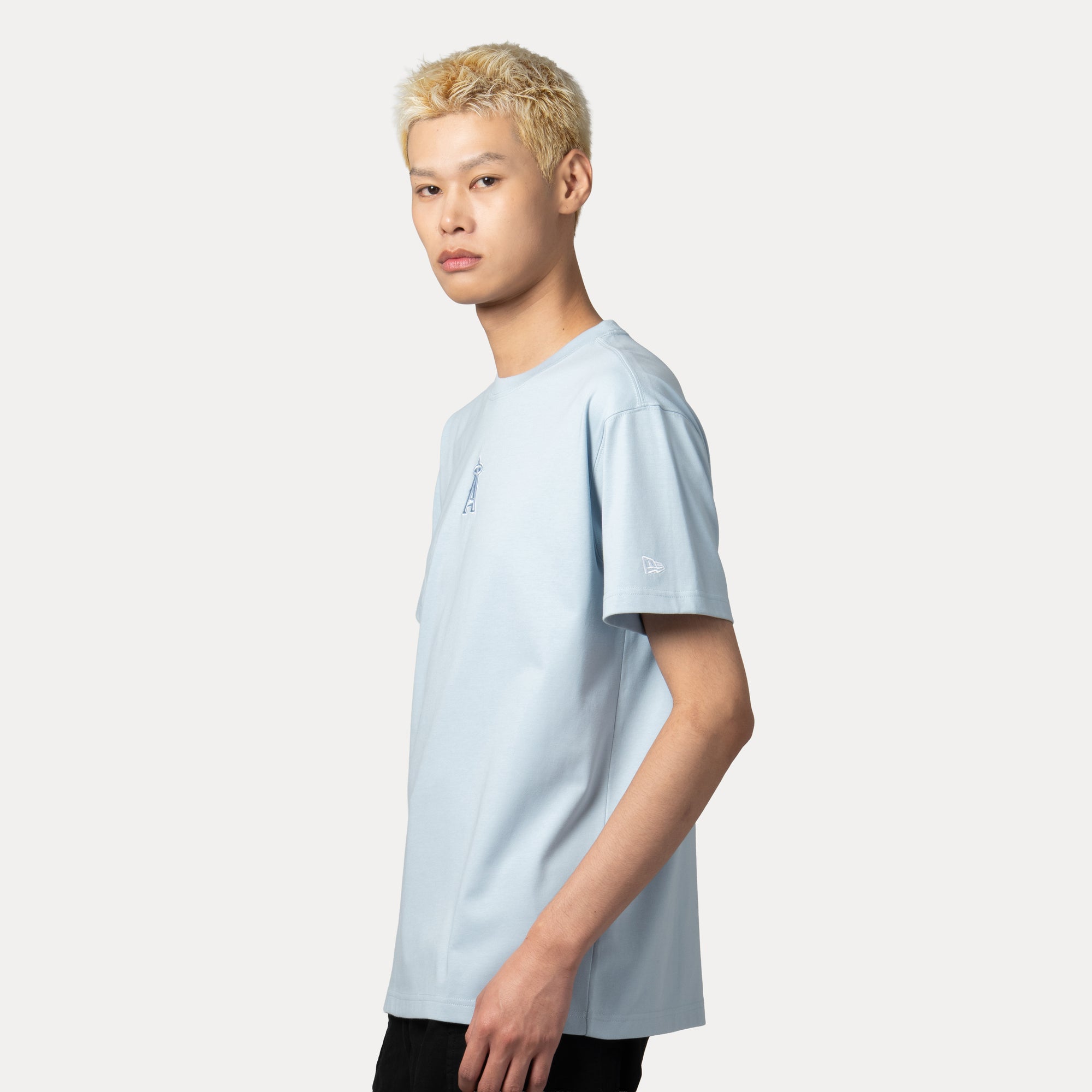 New Era Los Angeles Angels Major League Baseball Cartoon Soft Blue COOLERA Short Sleeve T-Shirt