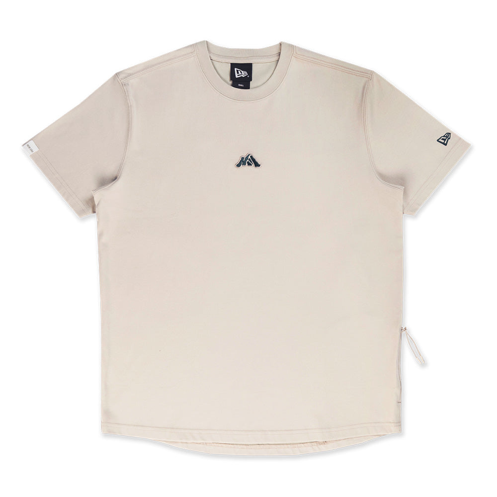 New Era Mini Mountain Logo SS26 Vintage Stone COOLERA Short Sleeve T-Shirt