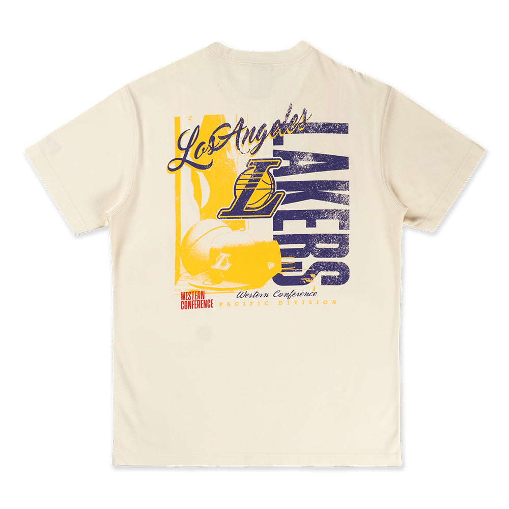 New Era Los Angeles Lakers League Mix Game Day Chrome White COOLERA Short Sleeve T-Shirt
