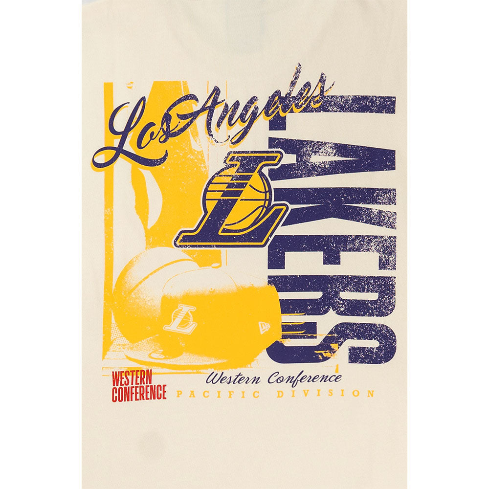 New Era Los Angeles Lakers League Mix Game Day Chrome White COOLERA Short Sleeve T-Shirt