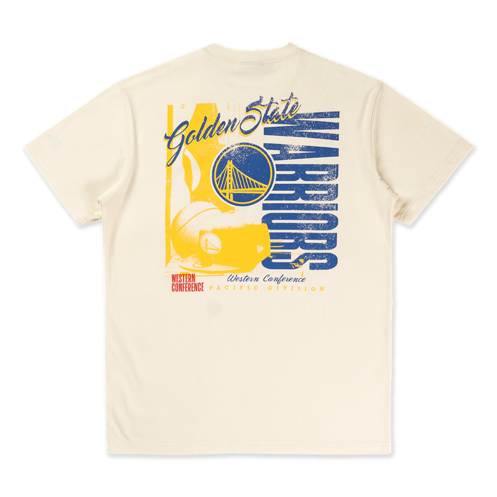 New Era Golden State Warriors League Mix Game Day Chrome White COOLERA Short Sleeve T-Shirt