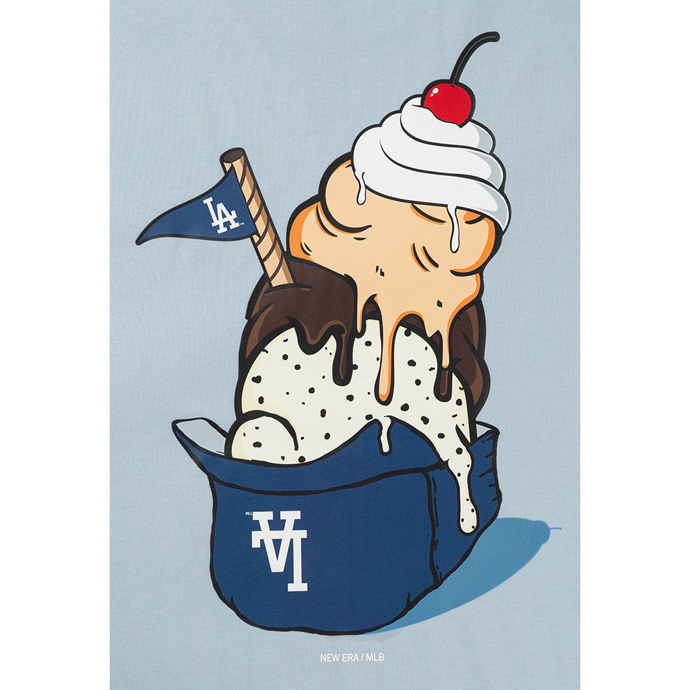 New Era Los Angeles Dodgers Graphic Pack Soft Blue COOLERA Short Sleeve T-Shirt