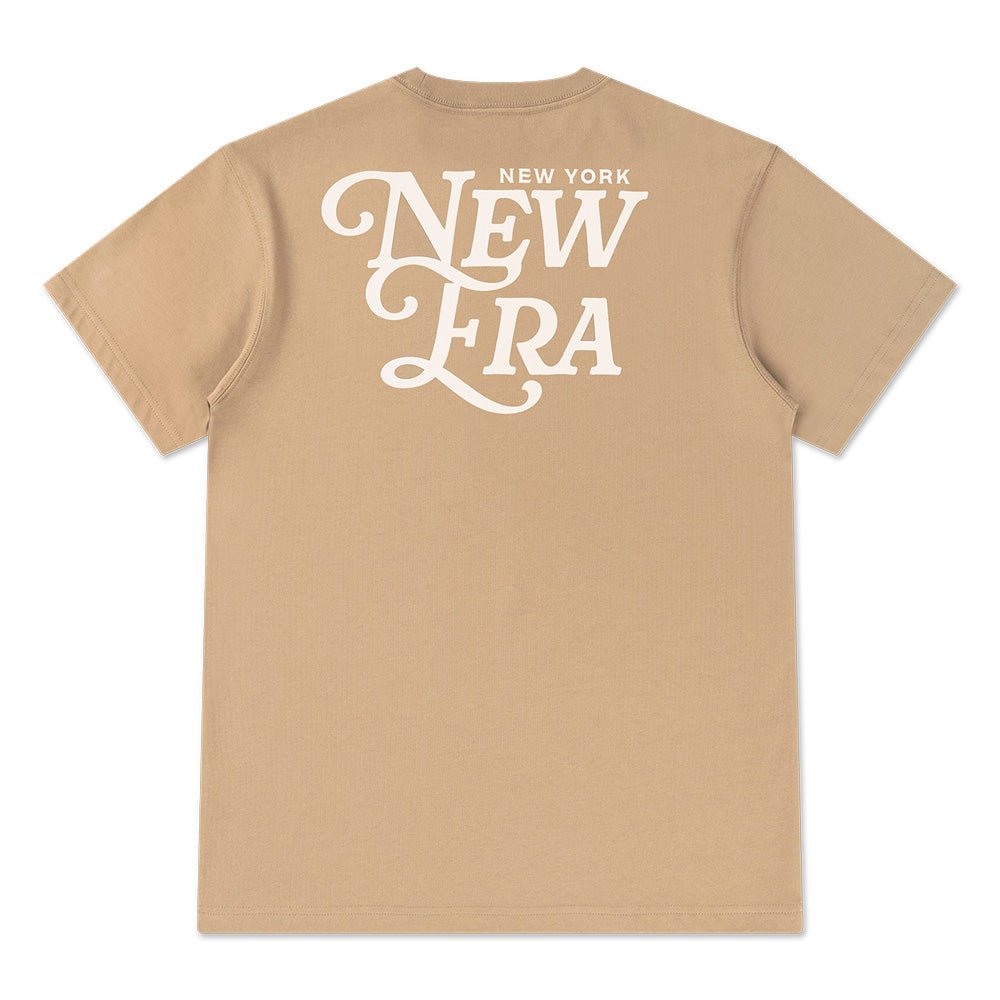 New Era Script Graphic Pack Khaki COOLERA Short Sleeve T-Shirt