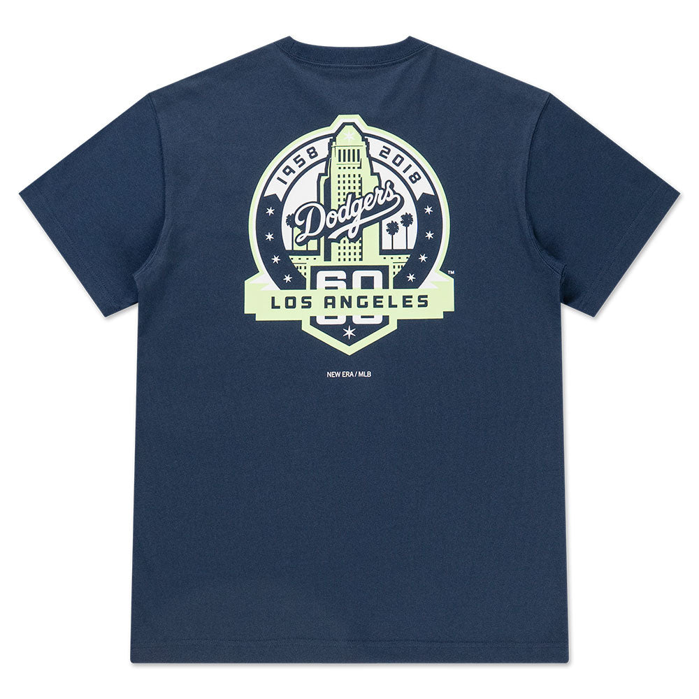 New Era Los Angeles Dodgers 5950 Pack Garden Oceanside Blue COOLERA Short Sleeve T-Shirt