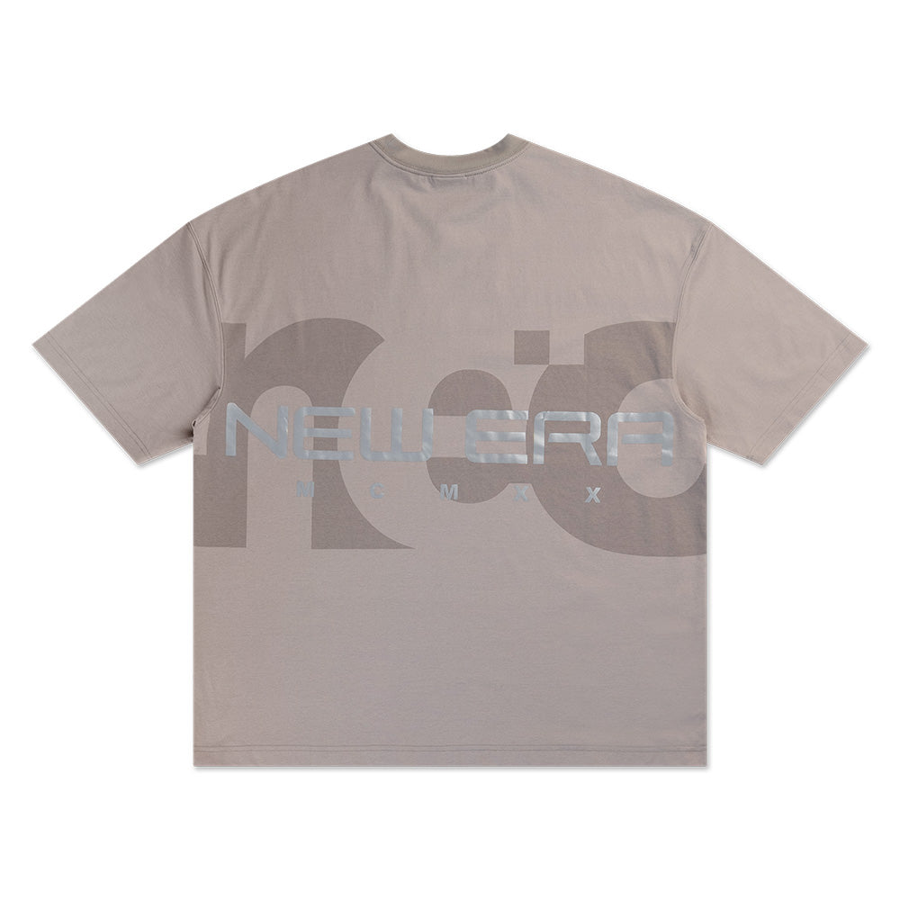 New Era Wordmark Urban Core Stone Oversized Short Sleeve T-Shirt
