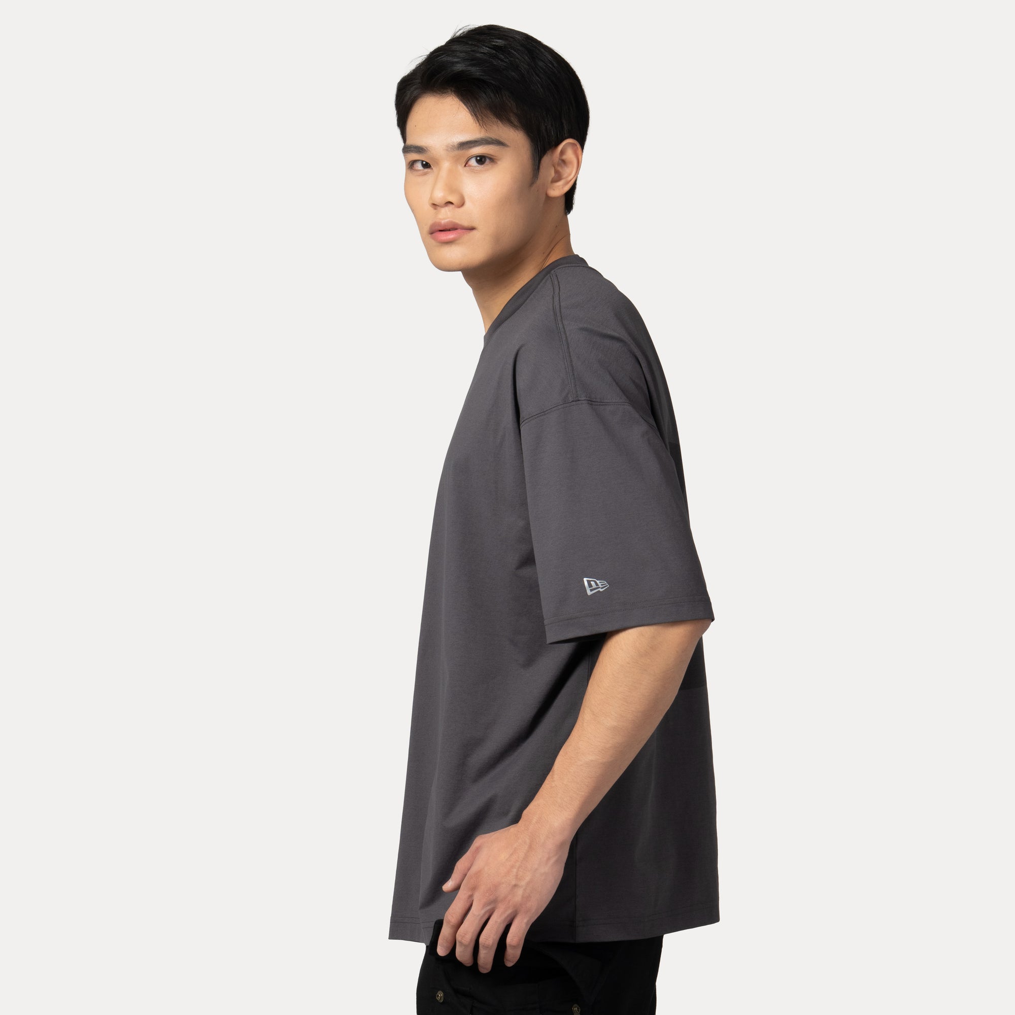 Wordmark Urban Core Black Oversized Short Sleeve T-Shirt
