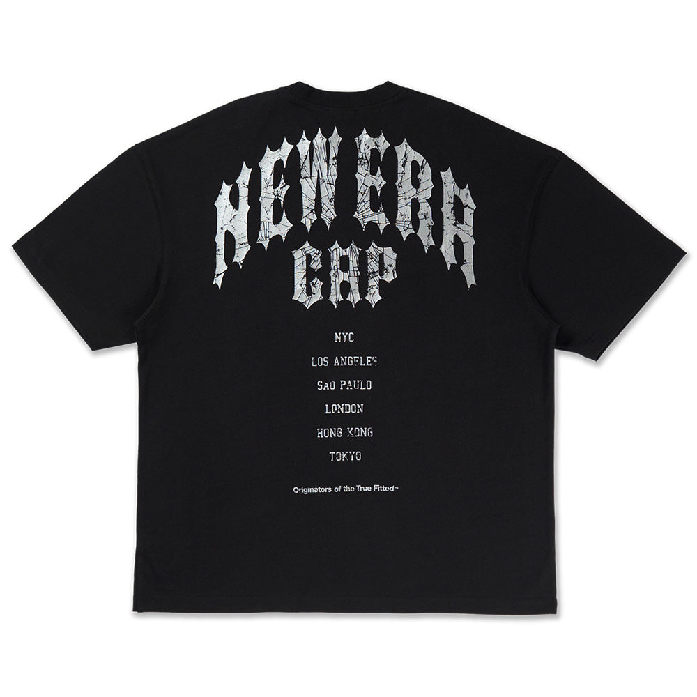 New Era Street Archived Black Oversized Short Sleeve T-Shirt