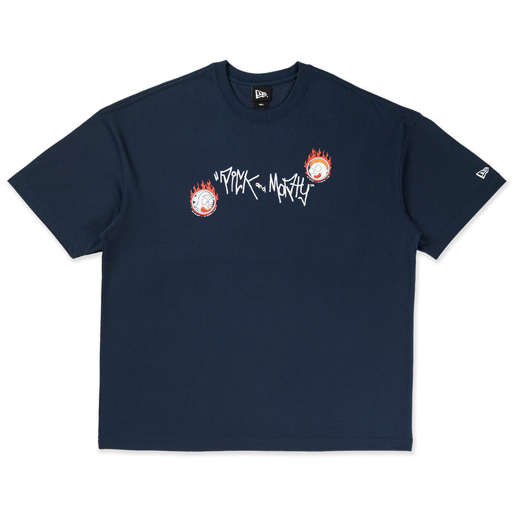 New Era x Rick and Morty Oceanside Blue COOLERA Oversized Short Sleeve T-Shirt