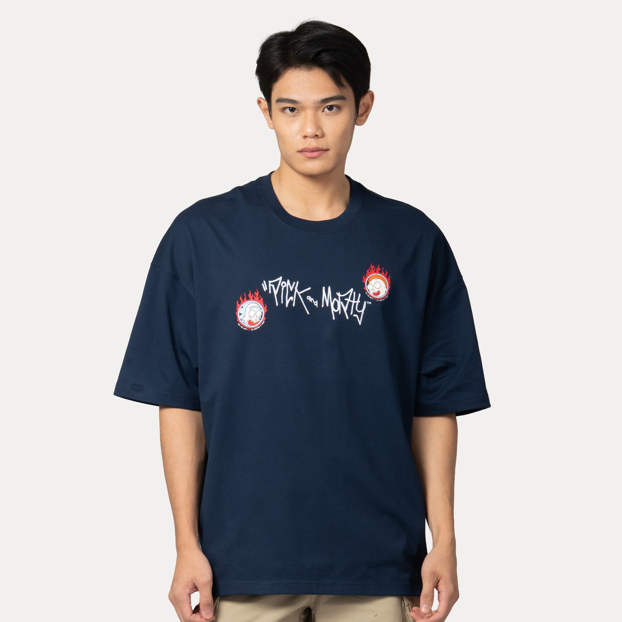 New Era x Rick and Morty Oceanside Blue COOLERA Oversized Short Sleeve T-Shirt