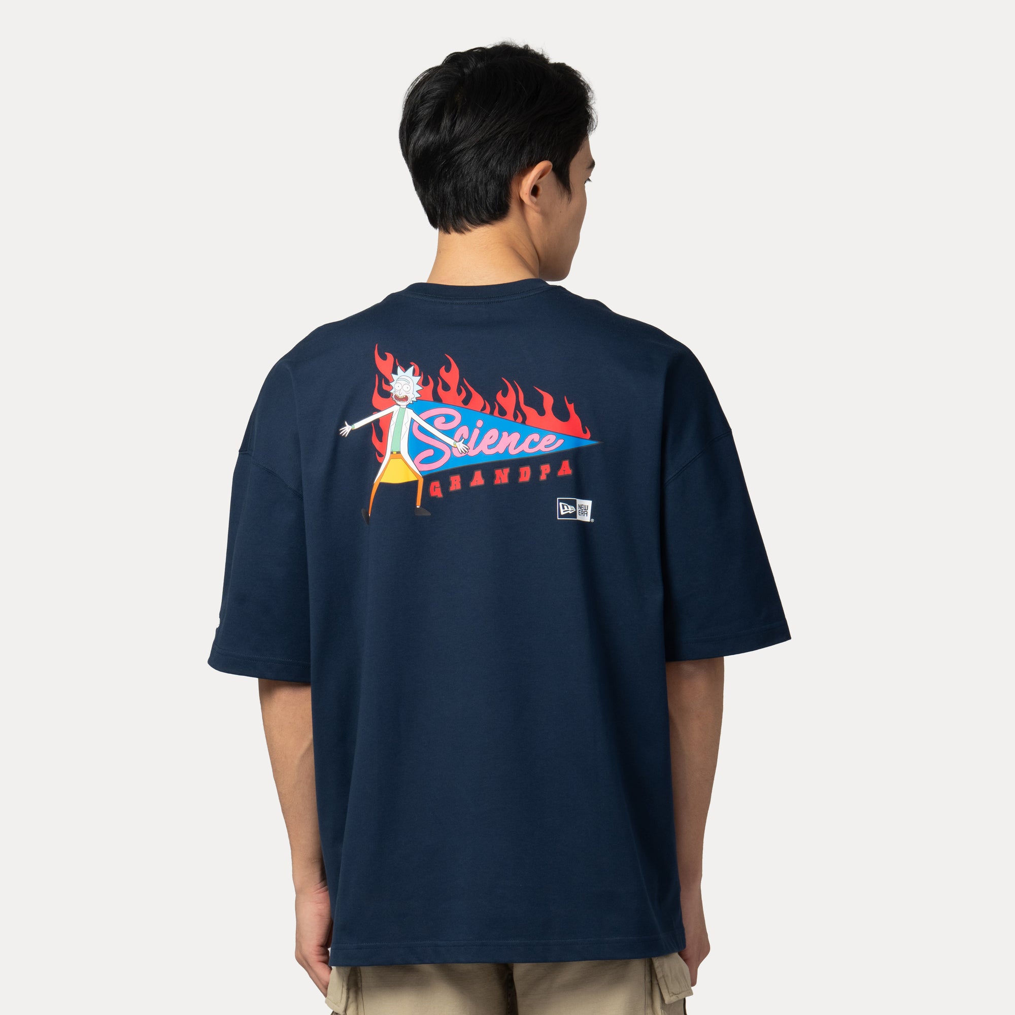 New Era x Rick and Morty Oceanside Blue COOLERA Oversized Short Sleeve T-Shirt