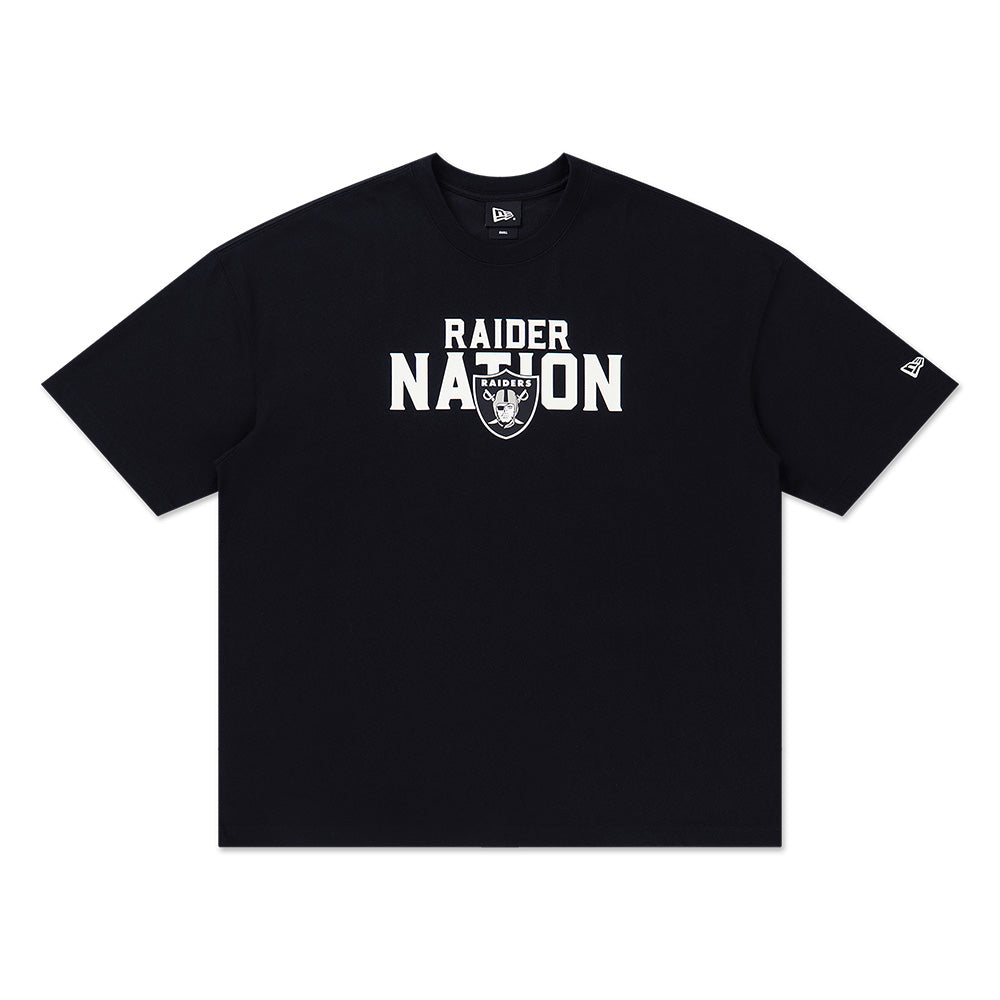 New Era Las Vegas Raiders NFL Rivalry SS26 Black Oversized Short Sleeve T-Shirt