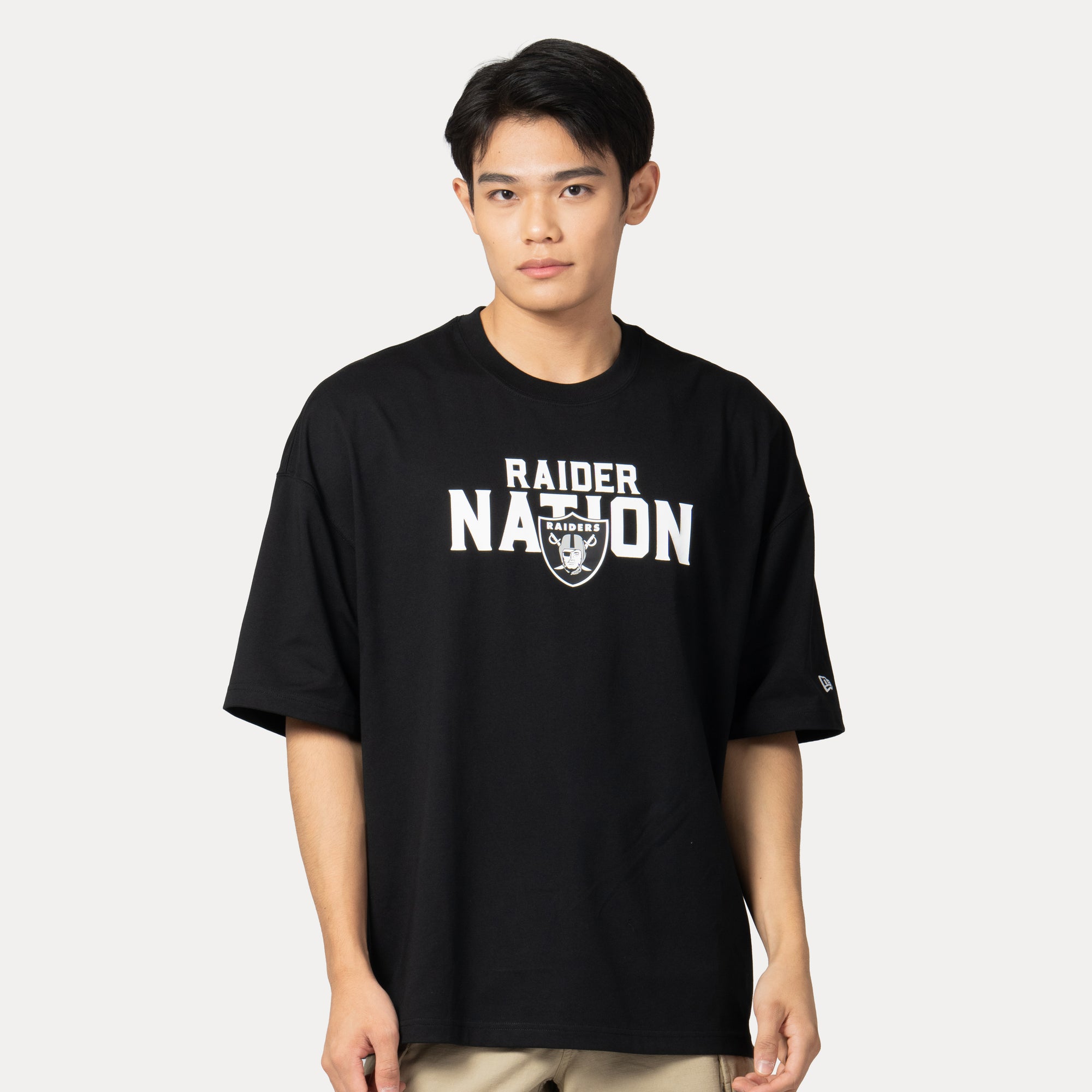 New Era Las Vegas Raiders NFL Rivalry SS26 Black Oversized Short Sleeve T-Shirt