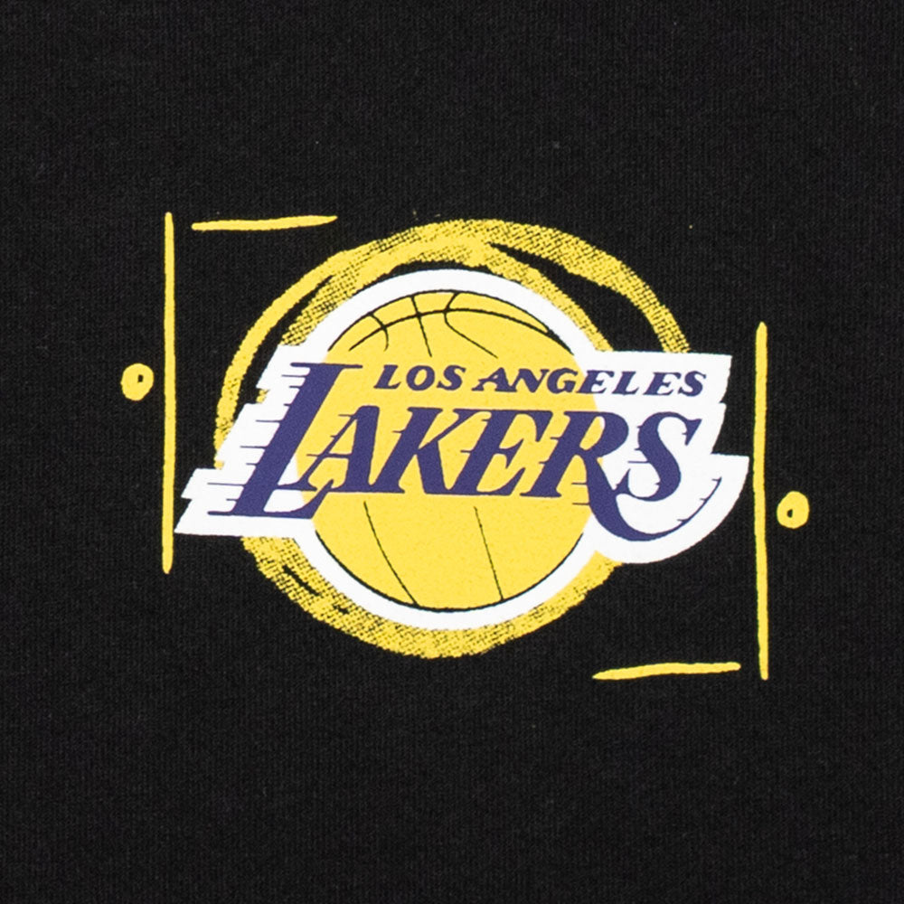 New Era Los Angeles Lakers Street Game Black COOLERA Oversized Short Sleeve T-Shirt