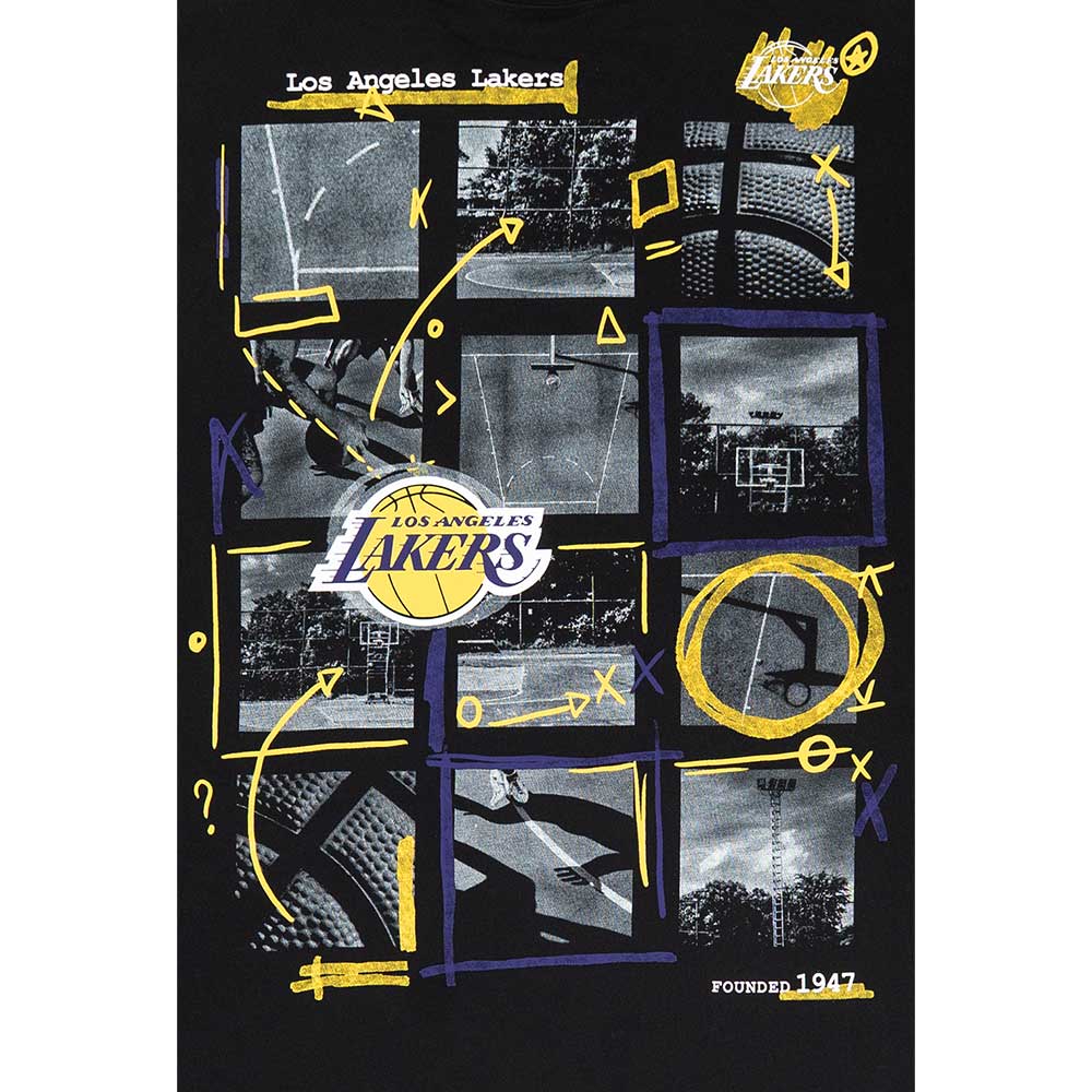 New Era Los Angeles Lakers Street Game Black COOLERA Oversized Short Sleeve T-Shirt
