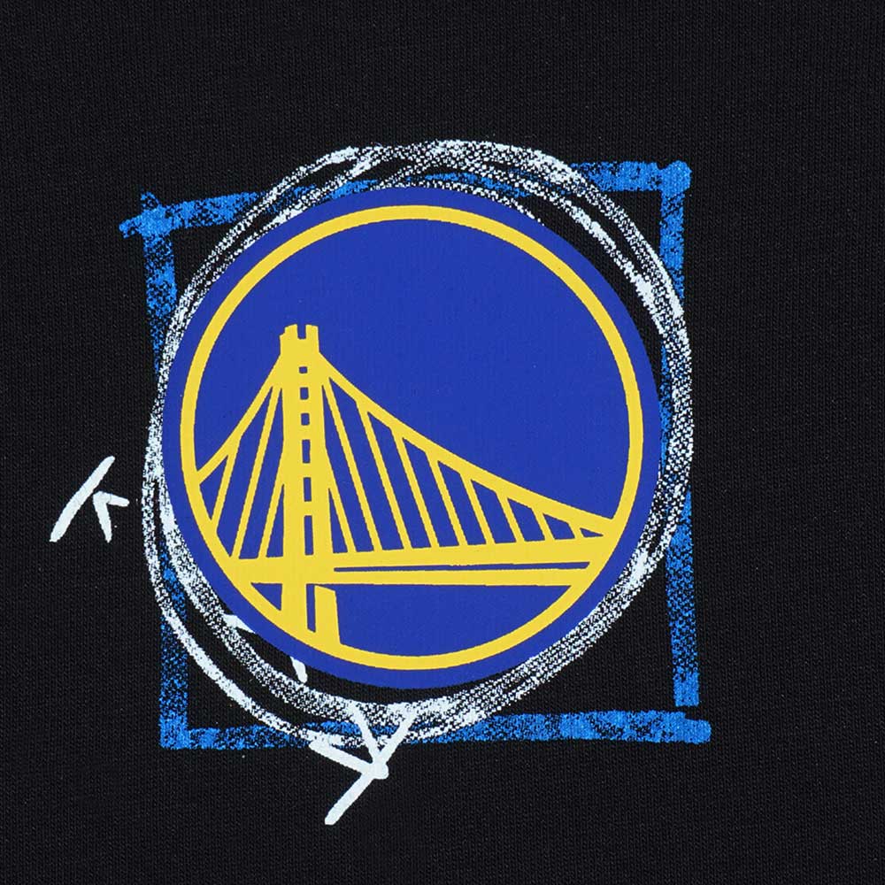 New Era Golden State Warriors Street Game Black COOLERA Oversized Short Sleeve T-Shirt