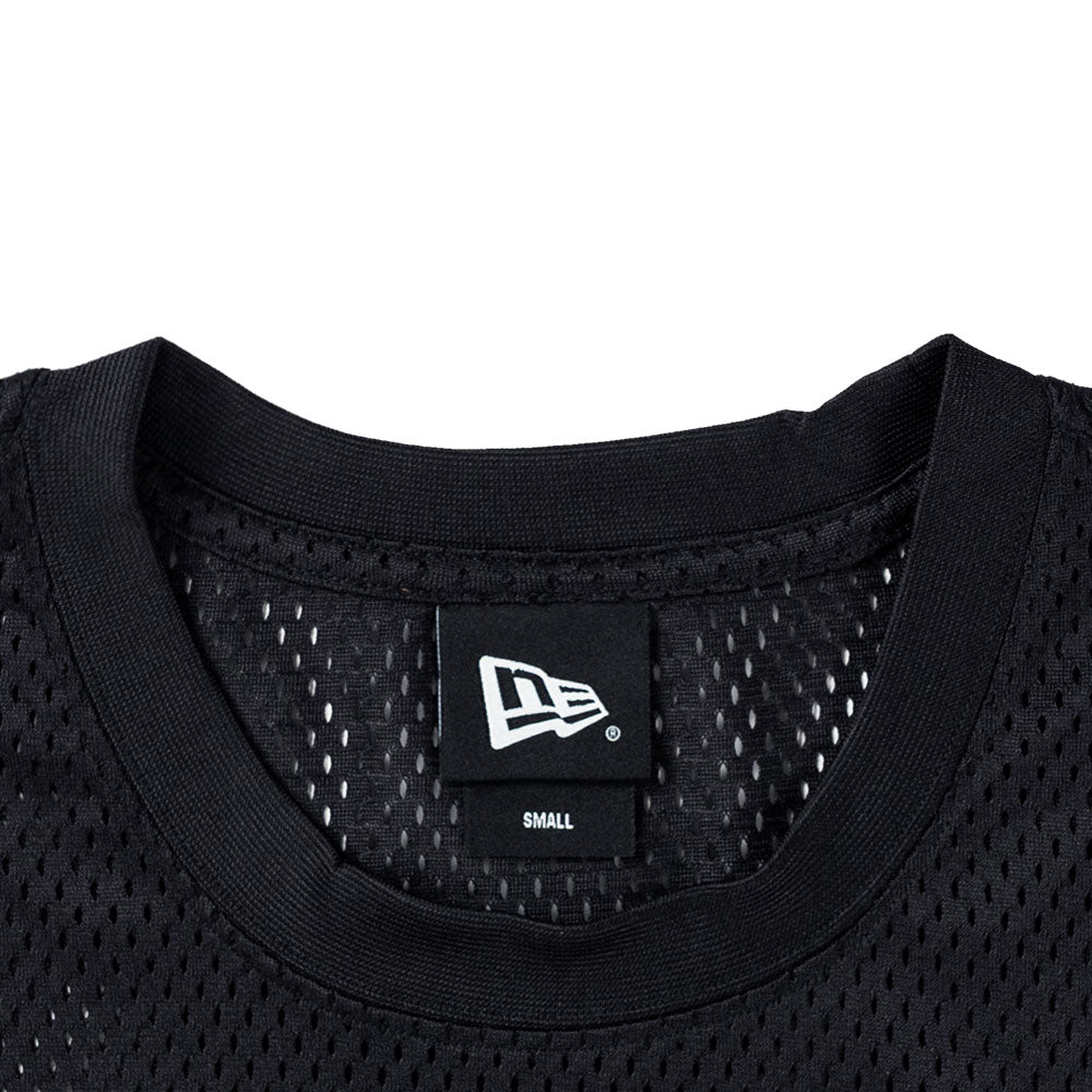 New Era New York Yankees Mix League Cross Panels Black Oversized Short Sleeve T-Shirt