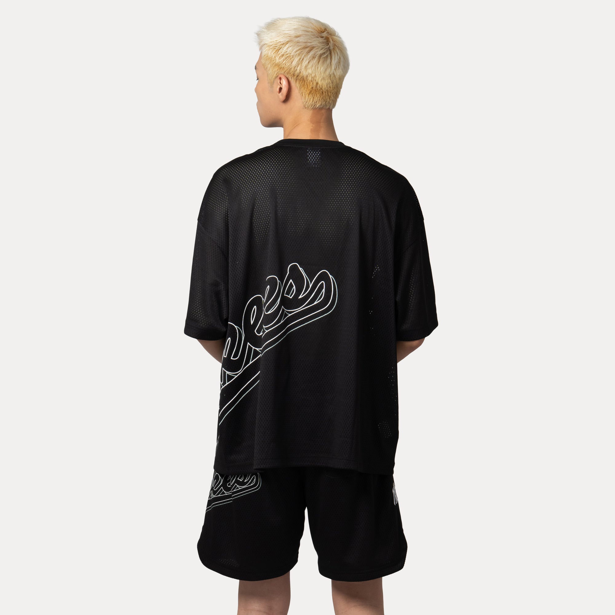 New Era New York Yankees Mix League Cross Panels Black Oversized Short Sleeve T-Shirt