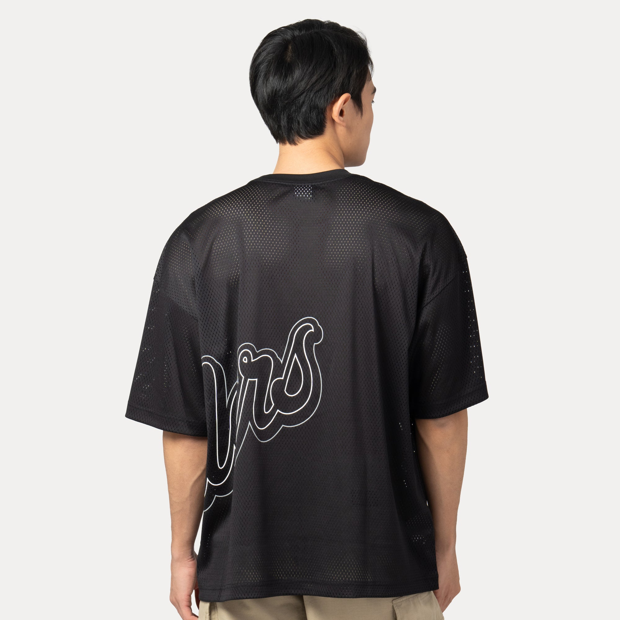 New Era Las Vegas Raiders Mix League Cross Panels Black Oversized Short Sleeve T-Shirt